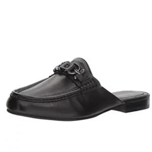 {9.5} Donald Plainer SYLVI Horsebit Mules Black